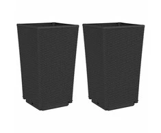 Sodo loveliai, 2vnt., juodos spalvos, 32,5x32,5x57cm, PP