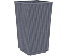 Sodo loveliai, 2vnt., pilkos spalvos, 32,5x32,5x57cm, PP
