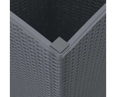 Sodo loveliai, 2vnt., pilkos spalvos, 32,5x32,5x57cm, PP