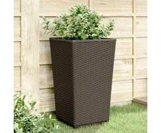 Sodo loveliai, 2vnt., rudos spalvos, 32,5x32,5x57cm, PP