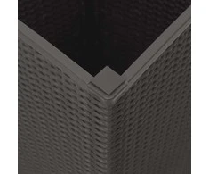 Sodo loveliai, 2vnt., rudos spalvos, 32,5x32,5x57cm, PP
