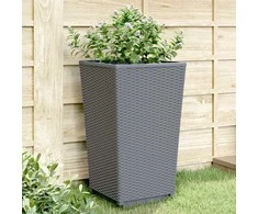 Sodo loveliai, 4vnt., pilkos spalvos, 32,5x32,5x57cm, PP