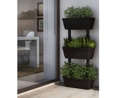 Sodo loveliai, 6vnt., antracito spalvos, 100cm