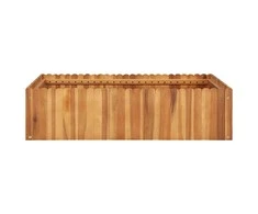 Sodo lovelis, 100x100x25 cm, akacijos masyvas, aukštas
