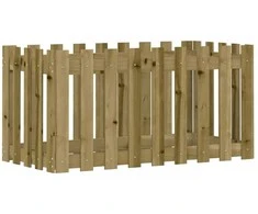 Sodo lovelis, 100x50x50cm, impregnuota pušis, tvorelės dizaino