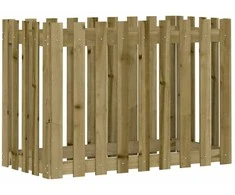 Sodo lovelis, 100x50x70cm, impregnuota pušis, tvorelės dizaino