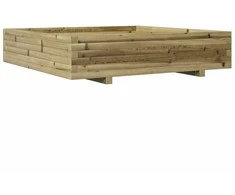 Sodo lovelis, 110x110x26,5cm, impregnuota pušies mediena