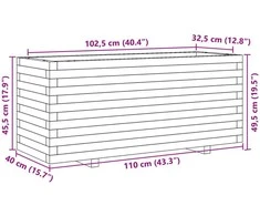 Sodo lovelis, 110x40x49,5cm, impregnuota pušies mediena
