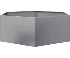 Sodo lovelis, 138x120x45cm, galvanizuotas plienas, šešiakampis