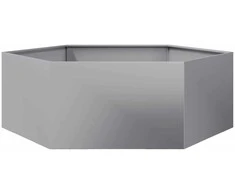 Sodo lovelis, 138x120x45cm, galvanizuotas plienas, šešiakampis