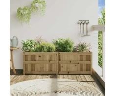 Sodo lovelis, 150x50x50cm, impregnuota pušies mediena