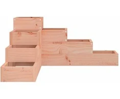 Sodo lovelis, 4 aukštų, 80,5x79x36cm, douglas eglės masyvas