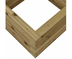 Sodo lovelis, 40x40x23cm, impregnuota pušies mediena