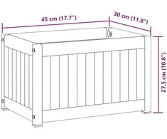 Sodo lovelis, 45x30x27,5cm, akacijos medienos masyvas/plienas