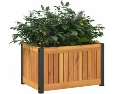 Sodo lovelis, 45x30x27,5cm, akacijos medienos masyvas/plienas