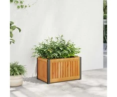 Sodo lovelis, 45x30x27,5cm, akacijos medienos masyvas/plienas