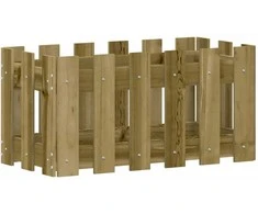 Sodo lovelis, 60x30x30cm, impregnuota pušis, tvorelės dizaino