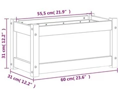 Sodo lovelis, 60x31x31cm, impregnuota pušies mediena