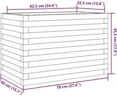 Sodo lovelis, 70x40x45,5cm, impregnuota pušies mediena