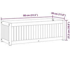Sodo lovelis, 80x30x27,5cm, akacijos medienos masyvas/plienas