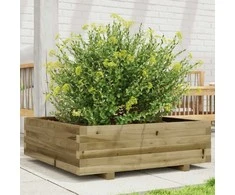 Sodo lovelis, 80x80x26,5cm, impregnuota pušies mediena