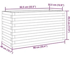 Sodo lovelis, 90x40x45,5cm, douglas eglės medienos masyvas