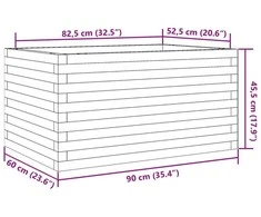 Sodo lovelis, 90x60x45,5cm, impregnuota pušies mediena