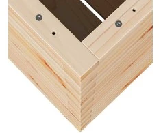 Sodo lovelis, 90x60x72,5cm, pušies medienos masyvas