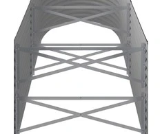 Aukštas sodo lovelis, antracito, 224x80x68cm, plienas