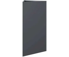Sodo lovelis, antracito, 40x34,5x75cm, plienas, trikampis