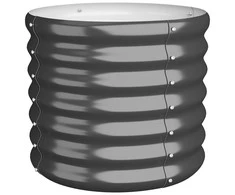 Sodo lovelis, antracito, 40x40x36cm, plienas