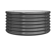 Sodo lovelis, antracito, 80x80x36cm, plienas