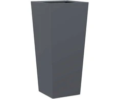 Sodo lovelis, antracito spalvos, 35x35x75cm, plienas