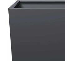 Sodo lovelis, antracito spalvos, 45x45x75cm, plienas
