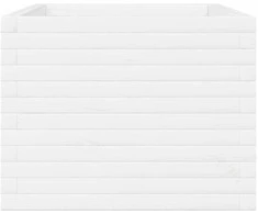 Sodo lovelis, baltas, 110x60x49,5cm, pušies medienos masyvas