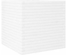Sodo lovelis, baltas, 70x70x68,5cm, pušies medienos masyvas