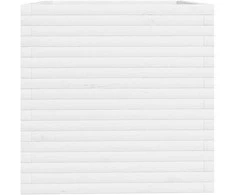 Sodo lovelis, baltas, 70x70x72,5cm, pušies medienos masyvas