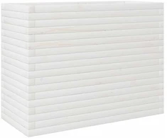 Sodo lovelis, baltas, 90x40x68,5cm, pušies medienos masyvas