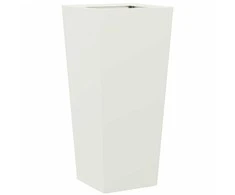 Sodo lovelis, baltos spalvos, 35x35x75cm, plienas