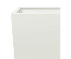 Sodo lovelis, baltos spalvos, 45x45x75cm, plienas