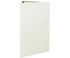 Sodo lovelis, baltos spalvos, 50x43x75cm, plienas, trikampis