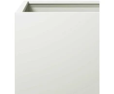 Sodo lovelis, baltos spalvos, 50x50x50cm, plienas