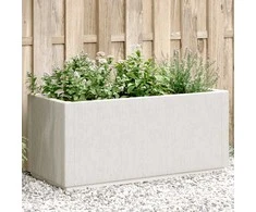 Sodo lovelis, baltos spalvos, 80x36x35cm, PP