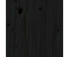 Sodo lovelis, juodas, 62x50x57cm, pušies medienos masyvas