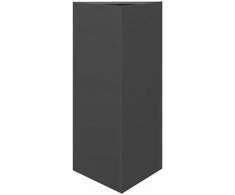 Sodo lovelis, juodos spalvos, 40x34,5x75cm, plienas, trikampis