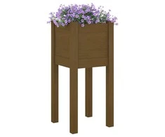 Sodo lovelis, medaus rudas, 31x31x70cm, pušies masyvas