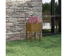 Sodo lovelis, medaus rudas, 40x40x70cm, pušies masyvas