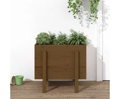Sodo lovelis, medaus rudas, 62x50x57cm, pušies medienos masyvas