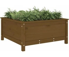 Sodo lovelis, medaus rudas, 82,5x82,5x39cm, pušies masyvas