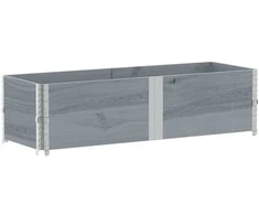 Sodo lovelis, pilkas, 150x50cm, pušies medienos masyvas